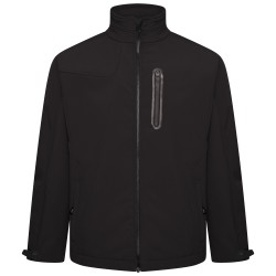 Geaca impermeabila de culoare neagra - SOFT SHELL PANELLED  2XL 3XL 4XL 5XL 6XL 7XL