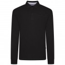 Bluza cu maneca lunga de culoare neagra din bumbac 100%–PIQUE - 2XL 3XL 4XL 5XL 6XL 7XL