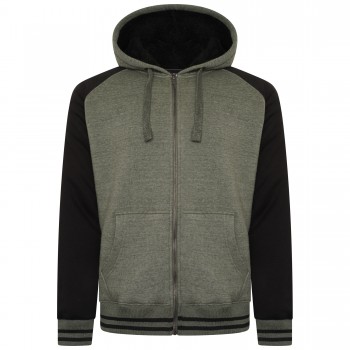 Hanorac imblanit RAGLAN ZIP THRU KAKI - 2XL 3XL 4XL 5XL 6XL 7XL