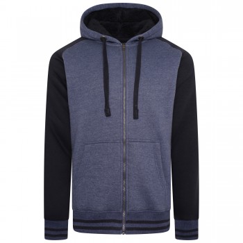 Hanorac imblanit RAGLAN ZIP THRU ROYAL BLUE - 2XL 3XL 4XL 5XL 6XL 7XL