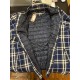 Camasa matlasata cu maneca lunga din bumbac 100% -ZIP THRU  - 2XL 3XL 4XL 5XL 6XL 7XL