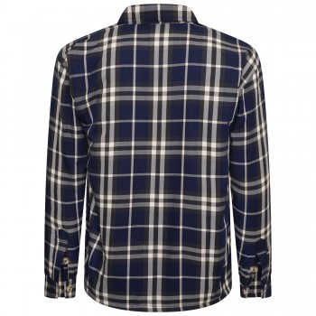Camasa matlasata cu maneca lunga din bumbac 100% -ZIP THRU  - 2XL 3XL 4XL 5XL 6XL 7XL