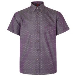 Camasa cu Maneca Scurta Dobby Weave Grapefruit  - DOBBY WEAVE SHIRT GRAPE  - 2XL 3XL 4XL 5XL 6XL 7XL