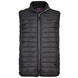 VESTA MATLASATA  QUILTED GILET BLACK 2XL-3XL-4XL-5XL-6XL