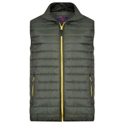 VESTA MATLASATA QUILTED GILET KAKI 2XL-3XL-4XL-5XL-6XL