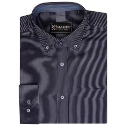 Camasa cu maneca lunga din bumbac 35% si polyester 65%  DOBBY STRIPE  - 2XL 3XL 4XL 5XL 6XL 7XL