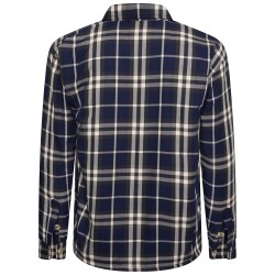 Camasa matlasata cu maneca lunga din bumbac 100% -ZIP THRU  - 2XL 3XL 4XL 5XL 6XL 7XL