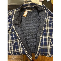 Camasa matlasata cu maneca lunga din bumbac 100% -ZIP THRU  - 2XL 3XL 4XL 5XL 6XL 7XL