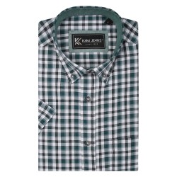 Camasa cu maneca scurta din bumbac 60% si polyester 40% EVERGREEN - 2XL 3XL 4XL 5XL 6XL 7XL